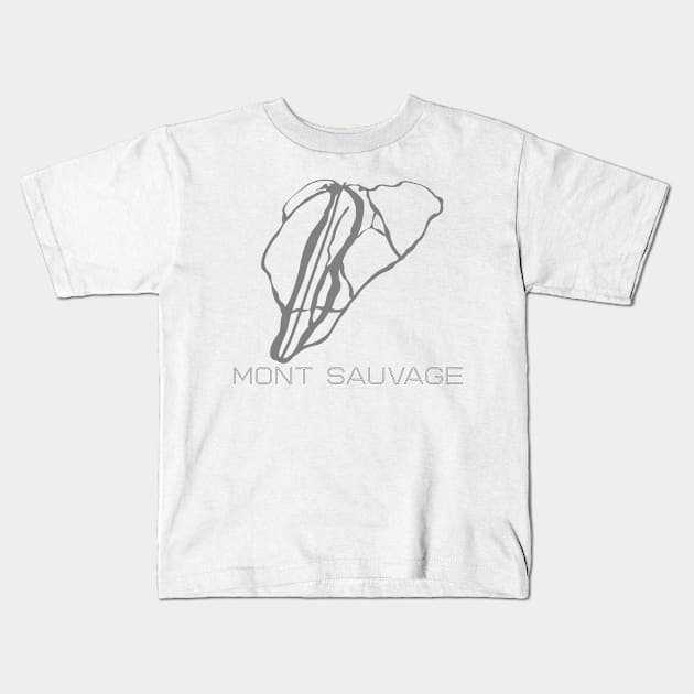 Mont Sauvage Resort 3D Kids T-Shirt by Mapsynergy